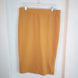Mustard Yellow Pencil Skirt Formal Size OXL